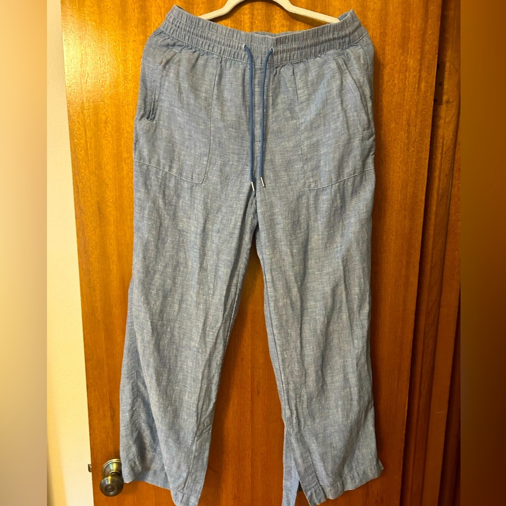 Athleta Retreat Linen Wide Leg Pant